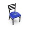 Holland Bar Stool Co BlackLogo Chair, VinylSeat L00418AirFor - alternate 1