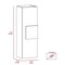 Homeroots 13" Natural Wood Freestanding Single Door Bathroom Vanity And Medicine Cabinet 543594 - alternate 5