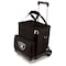 Picnic Time Family Of Brands NFL Las Vegas Raiders - Cellar 6-Bottle Wine Carrier & Cooler Tote with Trolley 660-85-179-234-2 - alternate 1