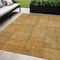 Homeroots 5' X 8' Peach Gray And Charcoal Patchwork Washable Indoor Outdoor Area Rug 581588 - alternate 1