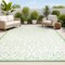 Jonathan Y Madrid Vintage Filigree Textured Weave Cream/Green 3 ft. x 5 ft. Indoor/Outdoor Area Rug SMB107J-3 - alternate 1