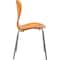 Leisuremod Modern Oyster Side Chair in Transparent Orange with Chromed Base OC17TOR - alternate 8