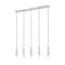Z-Lite Stari 5-Light Linear Chandelier, 4.75 in W, Brushed Nickel 1956P-5L-BN - alternate 1