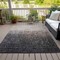 Homeroots 10' X 14' Khaki And Dark Gray Ombre Washable Indoor Outdoor Area Rug 602880 - alternate 8