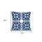 Homeroots 20" Blue and White Geometric Cotton Throw Pillow 529281 - alternate 6
