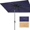 Homeroots 9ft Navy Blue Polyester Rectangular Tilt Market Patio Umbrella 485616 - alternate 7