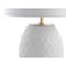 Jonathan Y Diamond 25.5 in. LED Glass/Metal Table Lamp, White/Gold Leaf JYL5043A - alternate 6