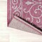 Jonathan Y Charleston Vintage Filigree Textured Weave Fuchsia/Light Gray 5 ft Square Indoor/Outdoor Area Rug SMB106J-5SQ - alternate 6
