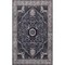 Jonathan Y Sersi Ornate Large Medallion Border Non-Slip Machine-Washable Charcoal/Ivory 3 ft. x 5 ft. Area Rug WSH505E-3 - alternate 1