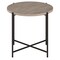 Homeroots 22" Black And Gray Wood And Steel Round End Table 544233 - alternate 6