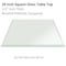 Fab Glass And Mirror Square Glass Table Top, 24inch, Clear, Tempered, Wall Mirror, Safety Backing, Clear Finish 24SQR12THBEAN - alternate 1