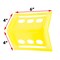 Mytee Products 4 in x 6 in Yellow and (20) 4 in x 10 in Blue Plastic Corner Protectors V Shaped w/ Carrying Bag 40PCP610-KIT - alternate 7