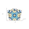 Homeroots 4" X 4" Aqua Floral Peel and Stick Removable Tiles 400035 - alternate 4