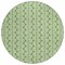 Homeroots 8' Green And Ivory Round Ogee Washable Indoor Outdoor Area Rug 601562 - alternate 8