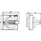 Siemens Handle with masking frame Emergency switching-off Size 75x 75 for shaft 8x 8UD1771-2AF05 - alternate 2