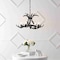 Jonathan Y Eldora 26" 4-Light Rustic Farmhouse Adjustable Resin Antler LED Chandelier, Black JYL6301D - alternate 8