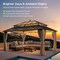 Sunjoy 16X12 Kingston PC Top Rectangular Gazebo Wood A10204389000 - alternate 10