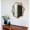 Homeroots 33" Gold Octagon Metal Framed Accent Mirror 274589 - alternate 4
