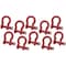 Mytee Products 3/8in 1.0 Tons Anchor Shackle Forged Carbon Steel & Alloy Screw Pin, 10PK SHACKLE-ANCHOR-SP-38x10 - alternate 1