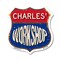 Signmission Charles's Workshop, 6 Inch X 6 Inch, Plastic Sign SHI-P-6-489-CHARLES - alternate 1