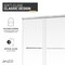 Anzzi 76in x 56-60 in. Frameless Sliding Shower Door in Polished Chrome , 3/8in Tempered Clear Glass SD-AZ21-02CH - alternate 8