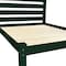 Homeroots Dark Green Solid Wood Full Bed Frame 546751 - alternate 5
