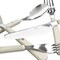 Martha Stewart Garden Cottage 16 Piece Stainless Steel Flatware Set in Cream 129074.16 - alternate 9