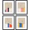 Homeroots Set Of Four Color Studies Black Framed Print Wall Art, 4PK 526956 - alternate 5