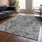 Homeroots 5' X 8' Gray Charcoal And Silver Abstract Washable Indoor Outdoor Area Rug 588469 - alternate 7
