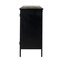 Homeroots 41in Black Iron Sideboard with Two Glass Doors 391981 - alternate 7