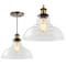 Jonathan Y Litchfield 11" Farmhouse Metal/Glass LED Pendant, Brass Gold JYL3522A - alternate 13