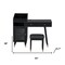 Homeroots 44" Black Wood Two Drawer Dresser 714278 - alternate 7