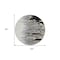 Homeroots 8' Black Gray And Ivory Round Abstract Washable Indoor Outdoor Area Rug 601178 - alternate 8