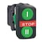 Schneider Electric Push Button Operator, Flush, Momentary / Momentary Action, Not Applicable Release, Non-Illuminated XB5AA731327 - alternate 1