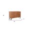 Homeroots 60" Natural Live Edge Solid Wood Six Drawer Double Dresser 571535 - alternate 15