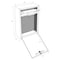 Mail Boss Olympus Locking Wall-Mount Drop Box, Alpine White, 16-Gauge 805929 - alternate 6
