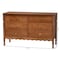 Baxton Studio Hoffman Dresser with Scalloped Apron and Turned Legs, Walnut Brown 272-14821-ZORO - alternate 10