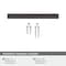 Amerock Monument 3-3/4 inch (96mm) Center-to-Center Oil-Rubbed Bronze Cabinet Pull, 25PK 25VMP36570ORB - alternate 5