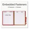 Pendaflex Pressboard Top Tab Folders, 2/5-Cut Tab, Exp 2.5", 2 Dividers, 6 Fasteners, Letter, Assorted, 10PK 24025 - alternate 4