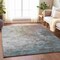 Homeroots 9' X 12' Taupe Brown And Silver Abstract Washable Indoor Outdoor Area Rug 617375 - alternate 7