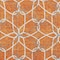 Homeroots 3' X 5' Orange And Ivory Geometric Washable Indoor Outdoor Area Rug 613025 - alternate 7