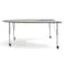 Flash Furniture Commercial Adjustable Height Horseshoe Activity Table with Locking Casters-LTGY XU-A6066-HRSE-LTGRY-T-P-CAS-GG - alternate 10
