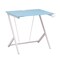 Homeroots 35" Blue Wood and Stainless Steel Computer Desk 723782 - alternate 9