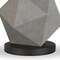 Homeroots 19" Gray and Black Concrete Table Lamp With White Drum Shade 524378 - alternate 7
