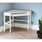 Homeroots 48" White Solid Wood Corner Writing Desk 402031 - alternate 6