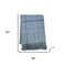 Homeroots 50" X 67" Denim Blue And White Cotton Blend Woven Plaid Throw Blanket with Fringe 633069 - alternate 4