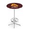 Holland Bar Stool Co 42" Chrome Arizona State Pub Table, Sparky Logo, 36" dia. Top L216C4236ArizSt-S - alternate 1