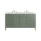 James Martin Vanities Chicago 60 in. Double Vanity, Smokey Celadon, w/ 3 CM Eternal Jasmine Pearl Silestone Top 503-V60D-SC-3EJP - alternate 1