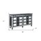 Homeroots 68" Black and Silver Solid and Manufactured Wood Mirrored Eight Drawer Double Dresser 486522 - alternate 5
