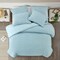 Homeroots Blue King Polyester 140 Thread Count Washable Duvet Cover Set 529070 - alternate 7